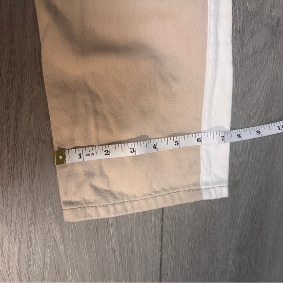 Topshop high waisted Two-Tone White and Tan Jeans - Picture 6 of 9